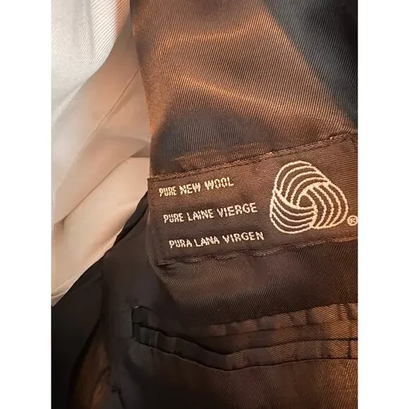 Tommy Hilfiger Blazer 38R Brown Tweed Houndstooth Check Sport Coat 2 button - Picture 6 of 12